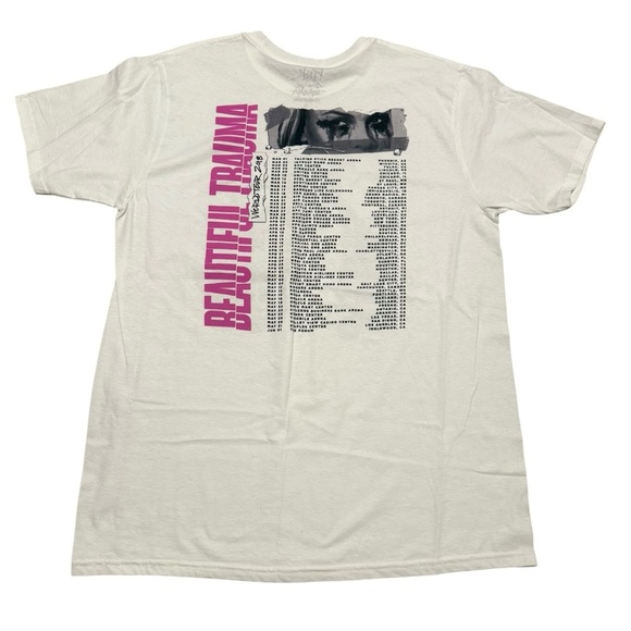 “PINK” -Beautiful Trauma” World Tour 2018 White Graphic T-Shirt size XL - Picture 3 of 3